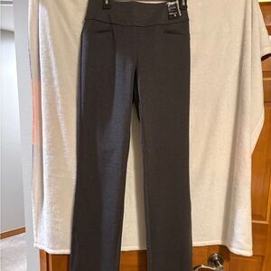 New York & Company 7th Avenue Gray Straight Leg Pull On Pants 
New with Tags